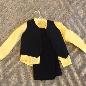 Boys vest, button up and pant set